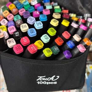 Touch 100pcs Dual Tip Art Markers - Assorted Colors